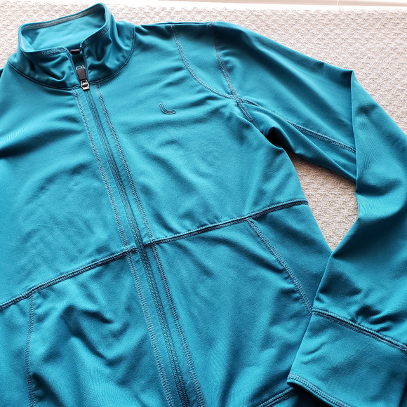 Lole Tops Lole Workout Full Zip Blue Ls Wicking Jacket Poshmark